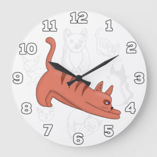 Grande Horloge Ronde Il est temps de s'étirer