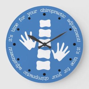 Grande Horloge Ronde Il est temps pour votre ajustement de chiropractie