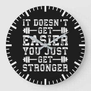 Grande Horloge Ronde Il ne devient pas plus facile, vous devenez juste
