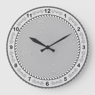 Grande Horloge Ronde Illusion d'optique - Hypnose rendue facile