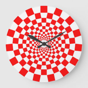 GRANDE HORLOGE RONDE ILLUSION OPTIQUE