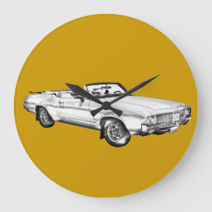 Grande Horloge Ronde Illustration 1971 suprême de voiture de sabre