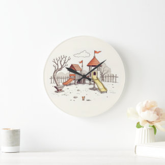Grande Horloge Ronde Illustration - aire de jeux