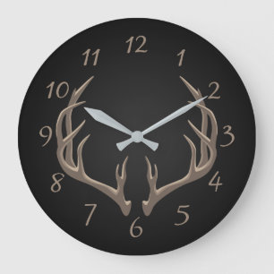 Grande Horloge Ronde Illustration Antler