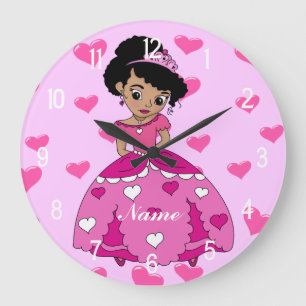 Grande Horloge Ronde Illustration de la princesse cardiaque