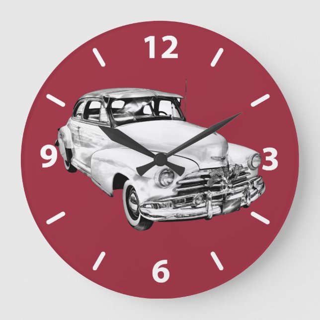 Grande Horloge Ronde Illustration de la voiture Chevrolet Fleetmaster 1 (Recto)