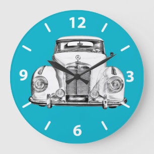 Grande Horloge Ronde Illustration Mercedes Benz 300