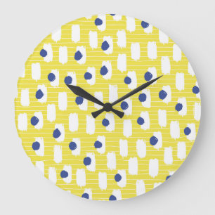 Grande Horloge Ronde Illustration vintage de l'impact de brosse