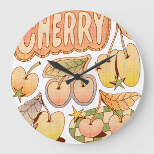 Grande Horloge Ronde Illustrations Cherry / Cherry