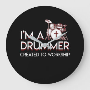Grande Horloge Ronde Im Christian Drummer A Créé Pour Adorer