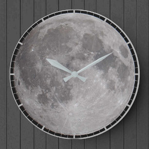 Grande Horloge Ronde Image d'astronomie de la pleine lune
