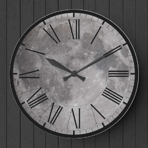 Grande Horloge Ronde Image d'astronomie de Pleine lune