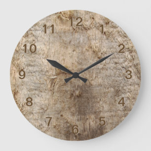 Grande Horloge Ronde Image de bois de flottage. Image de bois patiné