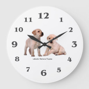 Grande Horloge Ronde Image de chien pour animaux de compagnie pour une 