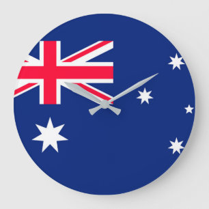 Grande Horloge Ronde Image du drapeau australien pour l'horloge ronde à