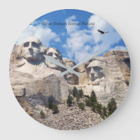 Image emblématique des USA pour l'horloge ronde à 