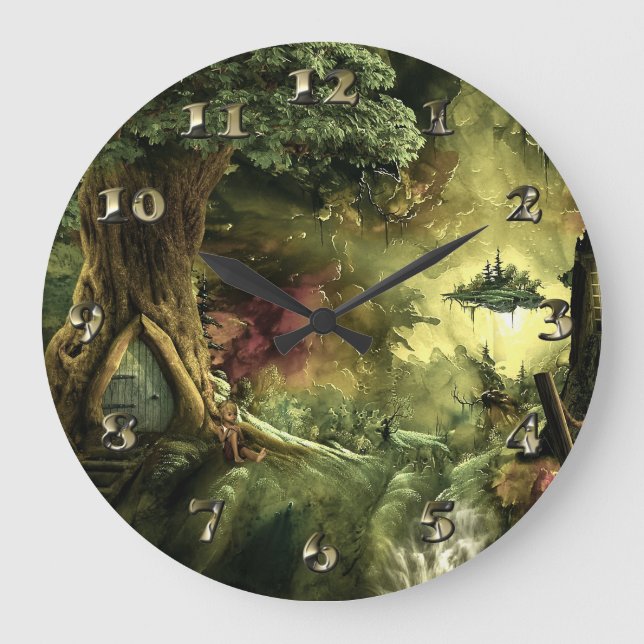 Grande Horloge Ronde Imaginaire en Amazonie (Recto)