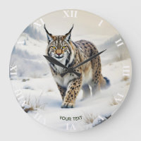 Imaginaire Lynx doux neige hivernale