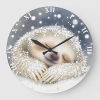 Imaginaire mignon couchant neige