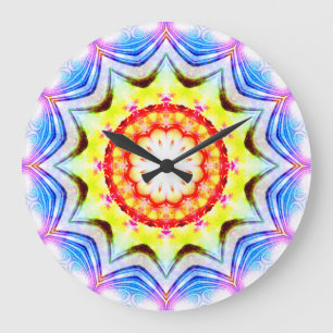 Grande Horloge Ronde Imaginaire Prêtre Mage Magique Vibrant Mandela