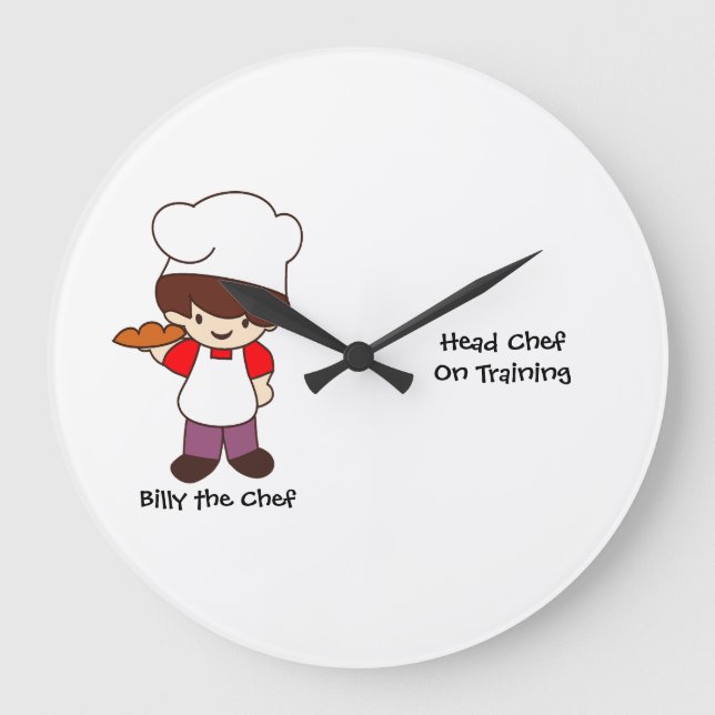 Grande Horloge Ronde Impression Billy le Chef Masterchef  (Recto)