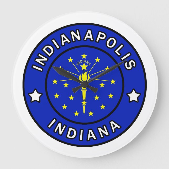 Grande Horloge Ronde Indianapolis Indiana (Recto)