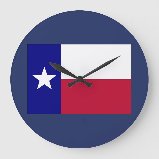 Grande Horloge Ronde Indicateur Texas Lone Star (Recto)
