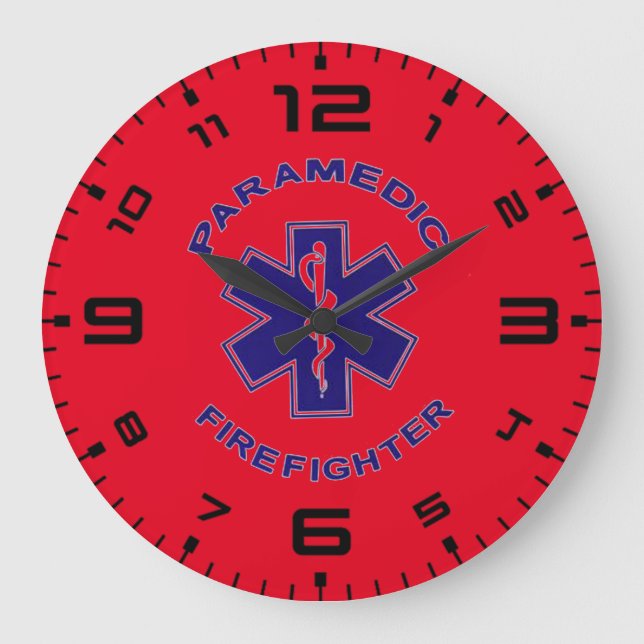 Grande Horloge Ronde Infirmier secouriste (Recto)