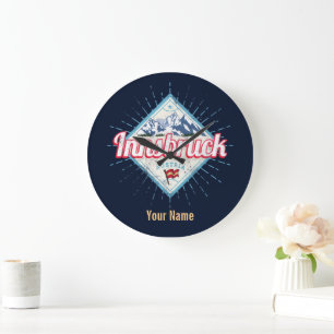 Grande Horloge Ronde Innsbruck Tyrol Autriche Retro Alpes Vintage