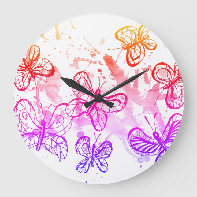 Grande Horloge Ronde Inspiring butterflies (Recto)