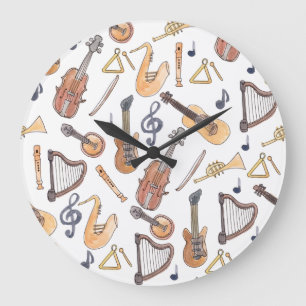 Grande Horloge Ronde Instruments de musique