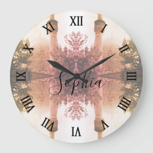 Grande Horloge Ronde Iran vintage mosquée royale d'Ispahan