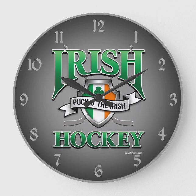 Grande Horloge Ronde Irish Hockey Large Clock (Recto)