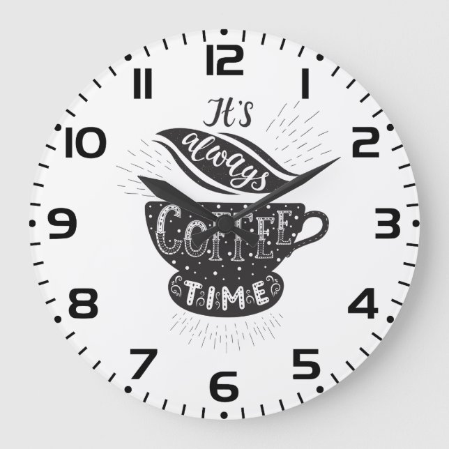 Grande Horloge Ronde It Is Always Coffee Time (Recto)