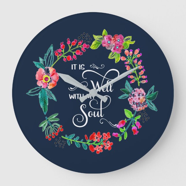 Grande Horloge Ronde It is well with my soul  (Recto)