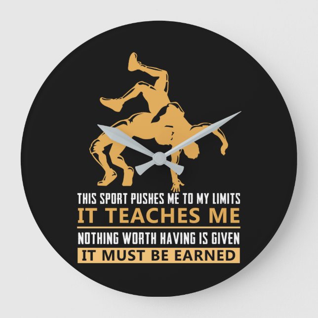 Grande Horloge Ronde IT MUST BE EARNED Wrestling (Recto)