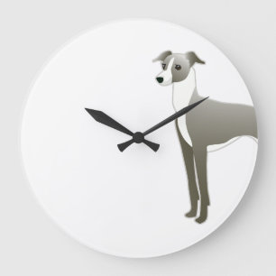 Grande Horloge Ronde Italian Greyhound Dog Breed Illustration