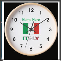 Italy and Italian Flag Personalized