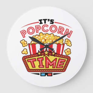 Grande Horloge Ronde It's Popcorn Time Movie Cinema Lover