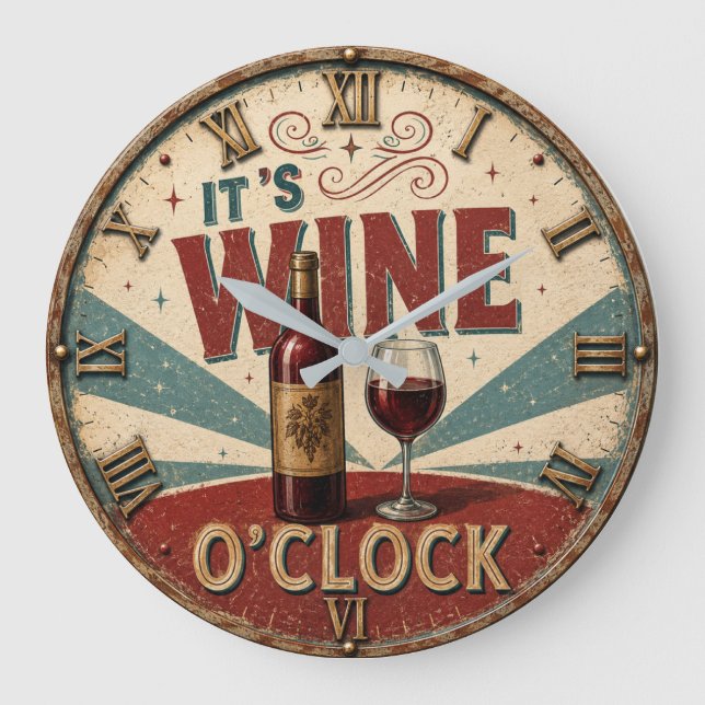 Grande Horloge Ronde It's Wine O'Clock  (Recto)