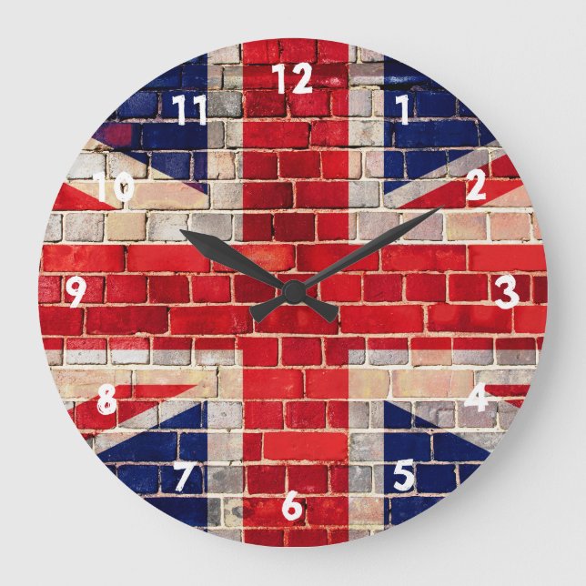 Grande Horloge Ronde Jack flag on a brick wall (Recto)