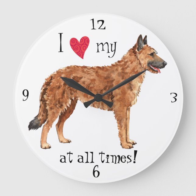 Grande Horloge Ronde J'aime mon Laekenois belge (Recto)