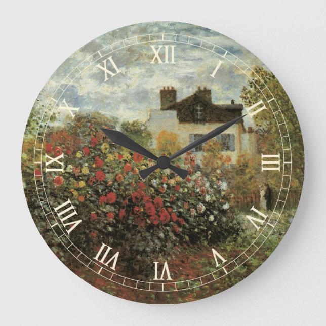 Grande Horloge Ronde Jardin de Monet à Argenteuil par Claude Monet (Recto)