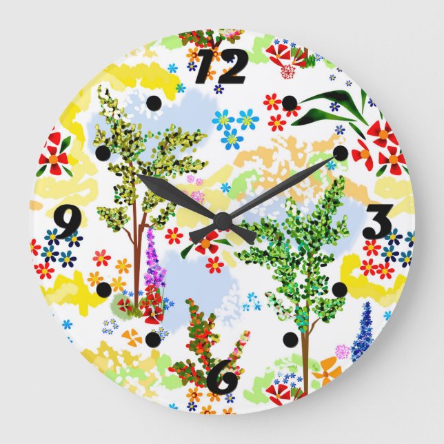 Grande Horloge Ronde Jardin d'été (Recto)