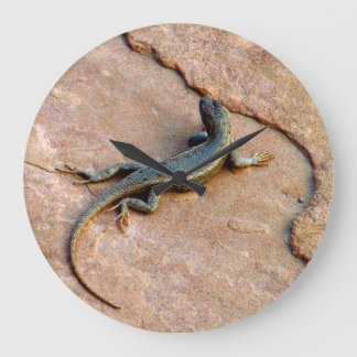 Grande Horloge Ronde Jardin Lizard