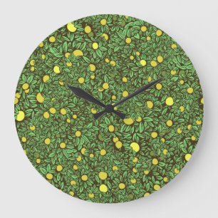 Grande Horloge Ronde Jardin riche en fruits verts