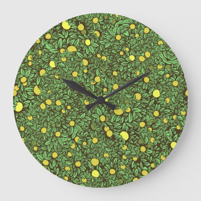 Grande Horloge Ronde Jardin riche en fruits verts (Recto)