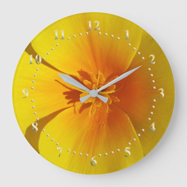 Grande Horloge Ronde jaune d'automne (Recto)