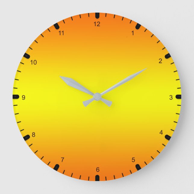 Grande Horloge Ronde Jaune orange (Recto)