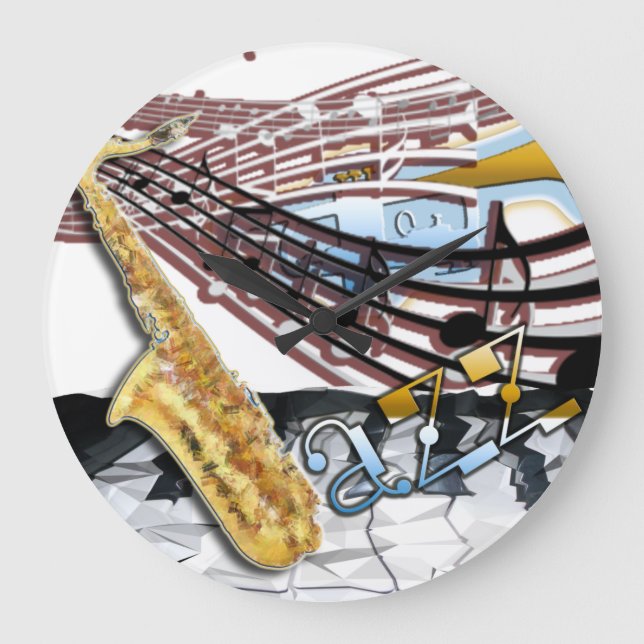 Grande Horloge Ronde Jazz clock (Recto)
